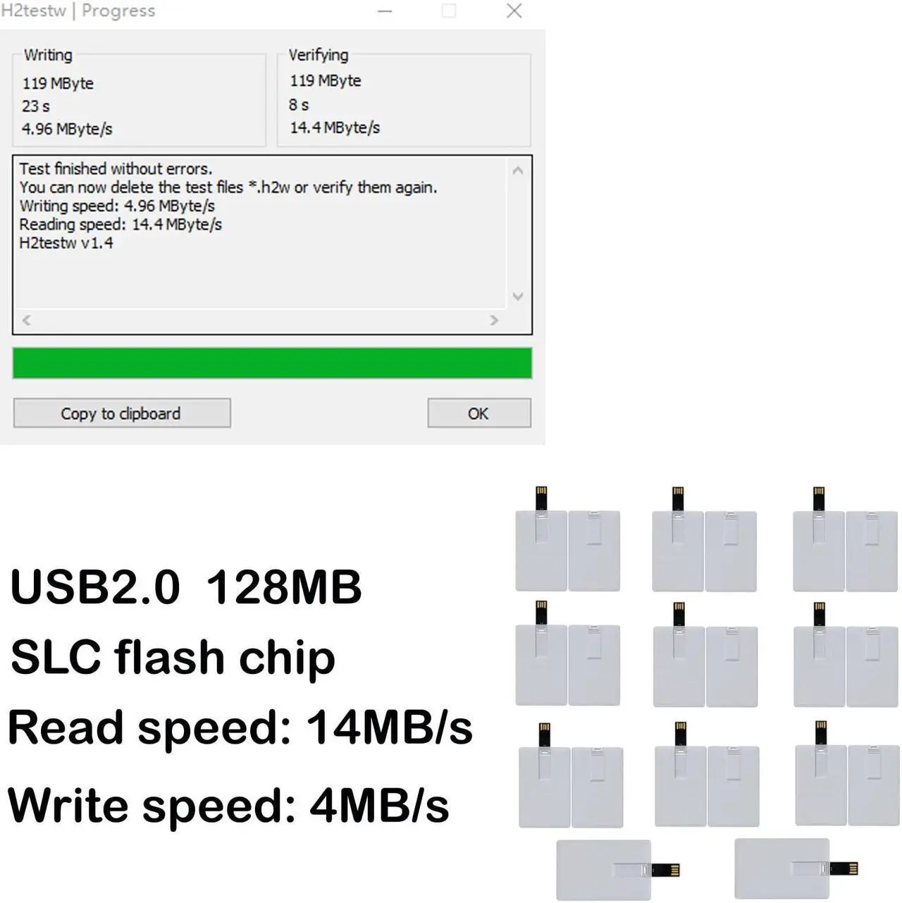Alt view image 2 of 4 - lcwamy 1GB USB Flash Drive 100 Pack Credit Card USB Card USB Drive 1GB Thumb Drive 100 Pack 1GB Card Shape Flash Drive 100 Pack Pen Drive USB Drive Bulk (White, No Logo)