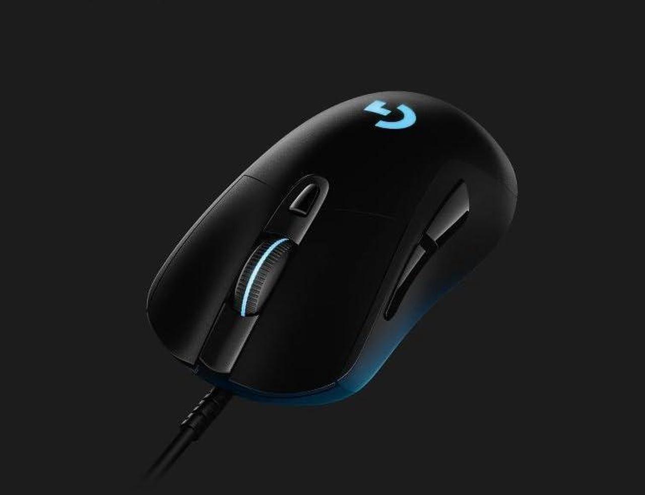 Alt view image 2 of 5 - Logitech G403 Hero 25K Gaming Mouse, Lightsync RGB, Lightweight 87G+10G optional, Braided Cable, 25, 600 DPI, Rubber Side Grips, Black