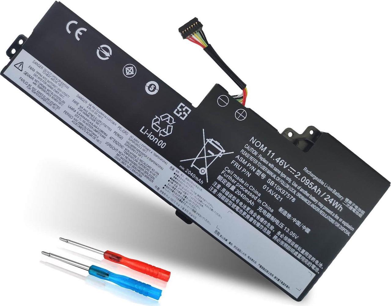 Main image of 01AV421 T480 T480 T580 Internal Battery Replacement for Lenovo ThinkPad T470 T480 T580 A475 A485 TP25 Series Notebook, for Lenovo Laptop Thinkpad Battery 01AV419 01AV489 01AV420 SB10K97577 SB10K97578