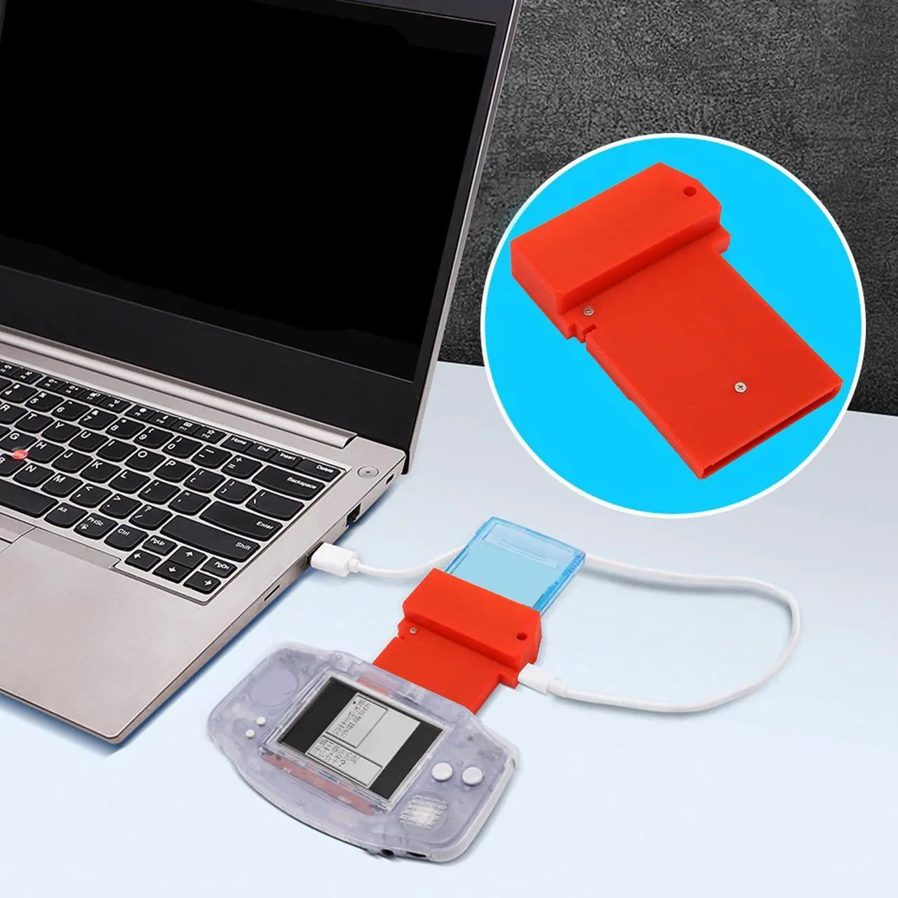 Alt view image 2 of 5 - Video Capture Card for Gameboy for GBC for GBA for GBP Game Console, DIY Video Capture Card GB Interceptor Built in Pi rp2040 Board, Plug and Play (Red)
