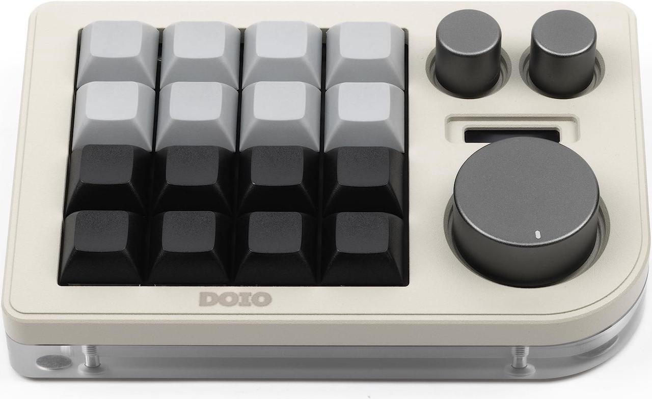 Alt view image 2 of 5 - KEEBMONKEY Megalodon Triple Knob Macro Pad Programmable Designer Mini Keyboard 16 Keys (Soy)