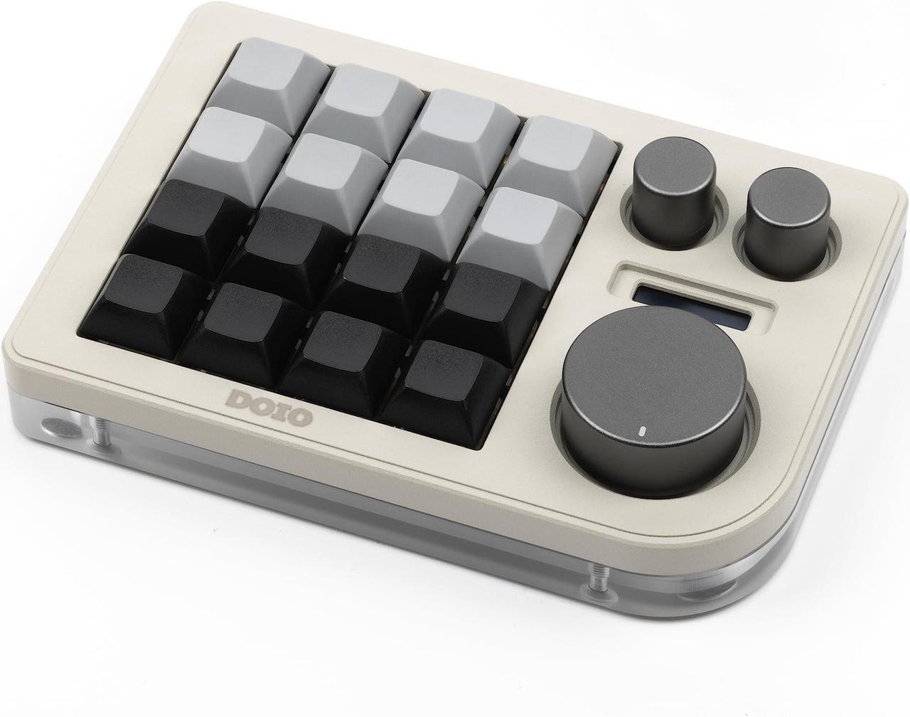 Alt view image 4 of 5 - KEEBMONKEY Megalodon Triple Knob Macro Pad Programmable Designer Mini Keyboard 16 Keys (Soy)