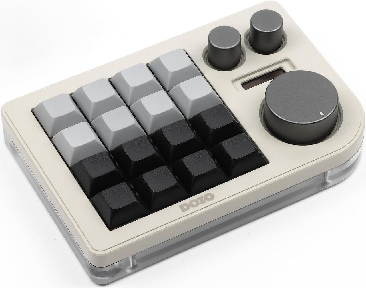 Alt view image 3 of 5 - KEEBMONKEY Megalodon Triple Knob Macro Pad Programmable Designer Mini Keyboard 16 Keys (Soy)