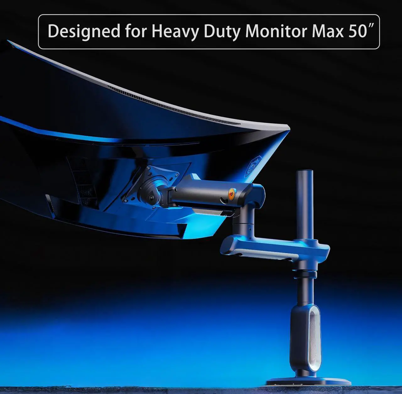 Alt view image 5 of 5 - NB Ergonomic Gaming Monitor Arm for Flat/Ultrawide/Curved Monitors 27 to 50 inch, Heavy Duty Monitor Stand Load up to 18 kg, VESA 75/100 mm Monitor Mount A7