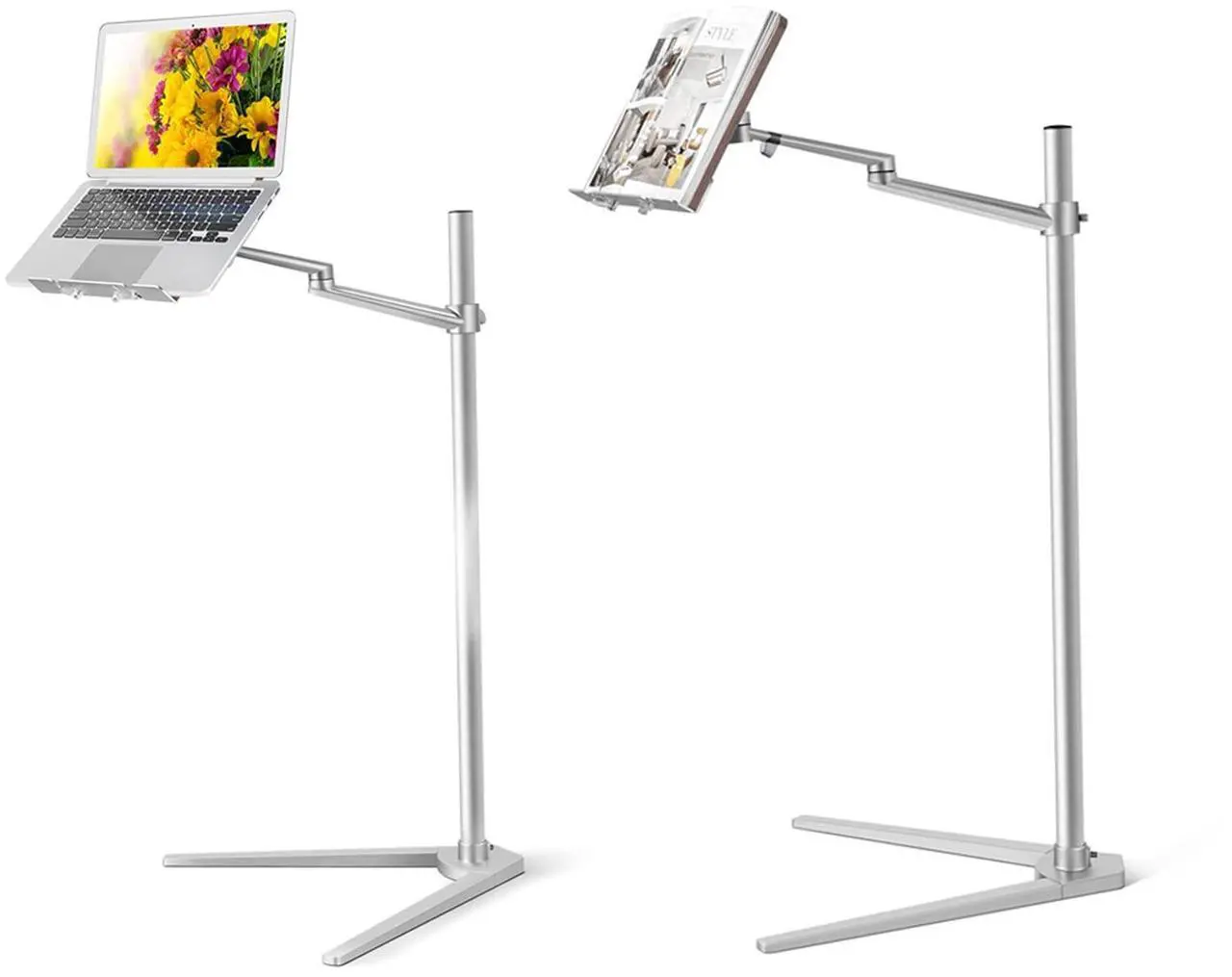Alt view image 2 of 5 - Book Stand for Reading, Floor Stand/Holder for Laptop,Tablet,Phone,Compatible with MacBook,iPad Notebook