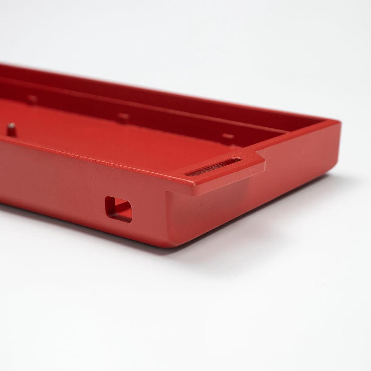 Alt view image 3 of 5 - Sumgsn H60 Aluminum Keyboard Case 60% Red Customize Keyboard Housing Fit for wooting Keyboards Rakka 61/64 Mechanical Keyboard