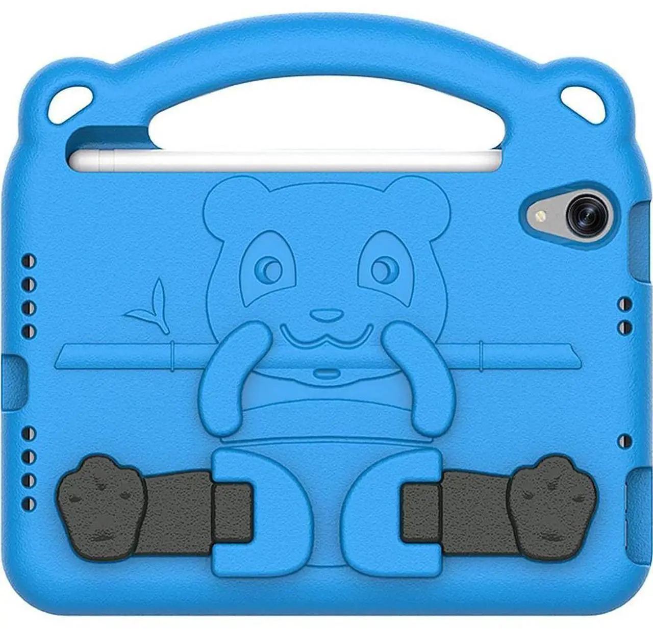 Alt view image 2 of 5 - Sahara - Teddy Bear KidProof Case for iPad Mini (A17 Pro) and iPad Mini (6th Generation 2021), Blue, (TB00059)