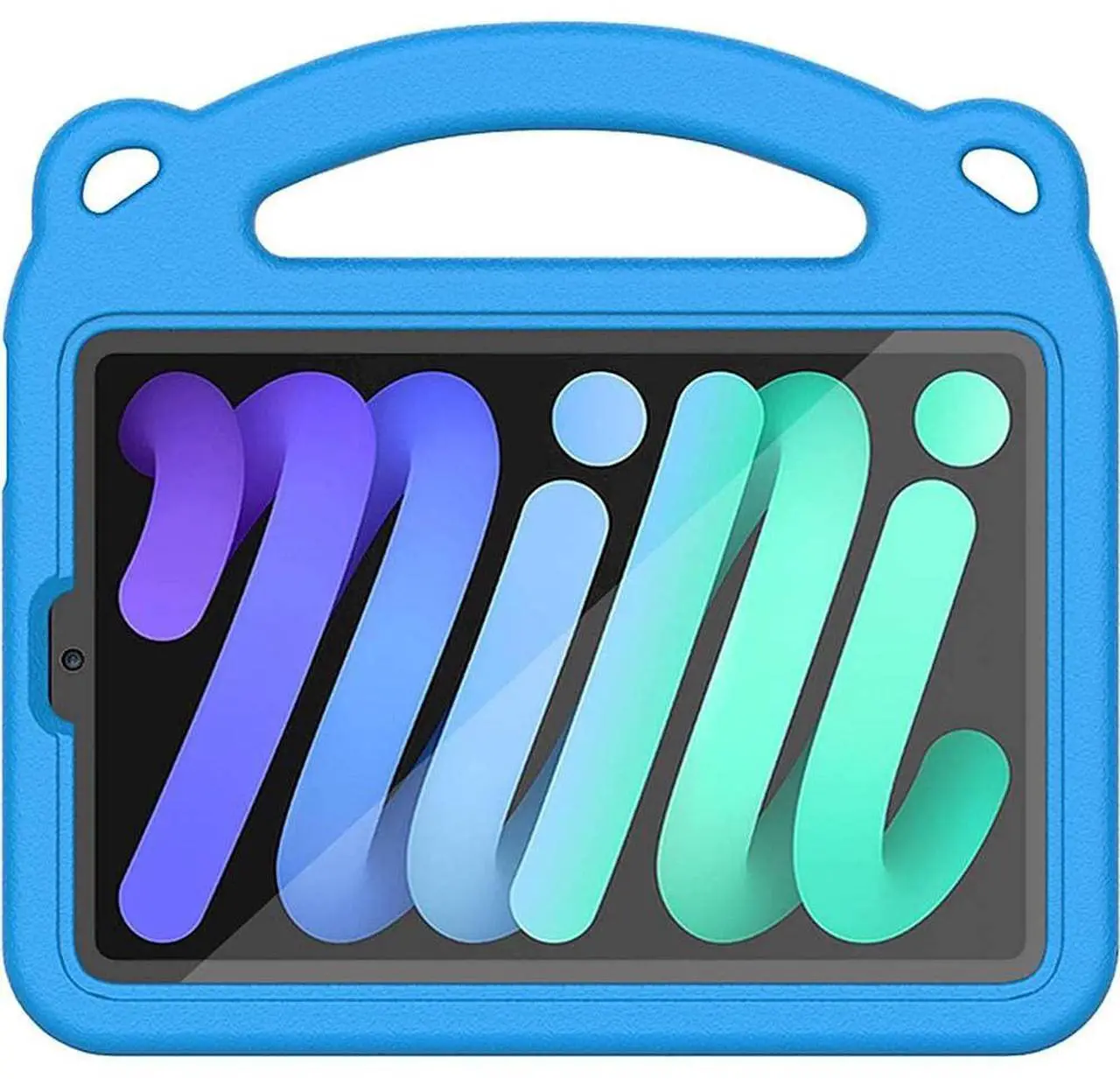 Alt view image 5 of 5 - Sahara - Teddy Bear KidProof Case for iPad Mini (A17 Pro) and iPad Mini (6th Generation 2021), Blue, (TB00059)