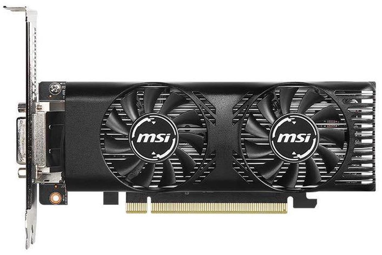 Alt view image 2 of 3 - MSI Gaming GeForce GTX 1650 128-Bit HDMI/DP/DVI 4GB GDRR5 HDCP Support DirectX 12 VR Ready OC Low Profile Bracket Included Graphics Card (GTX 1650 4GT LP OC)