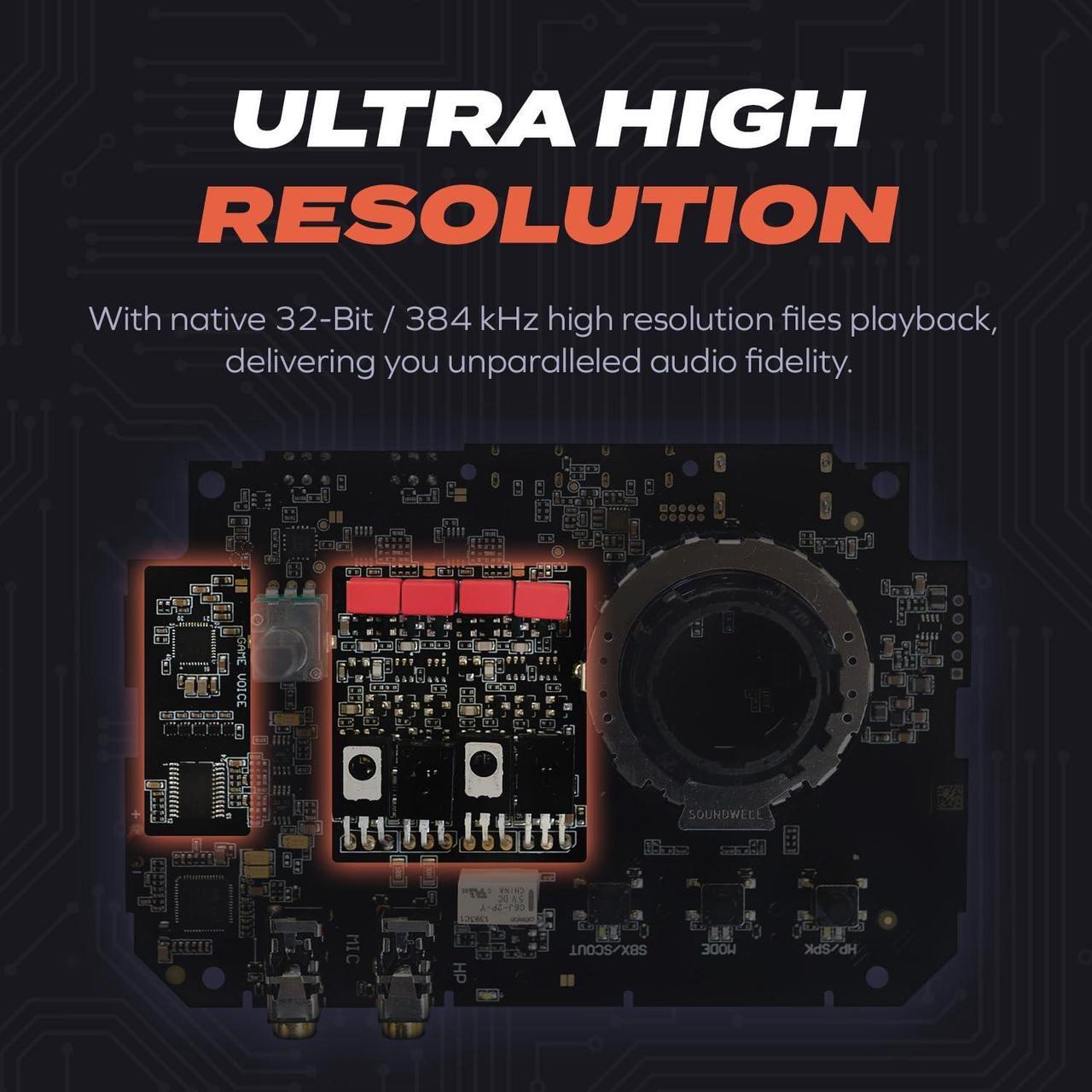 Alt view image 3 of 5 - Sound Blaster G8 - Hi-Res Gaming USB DAC with Dual USB Audio Mixing and Fully Customizable Acoustic Engine and 10-Band Equalizer