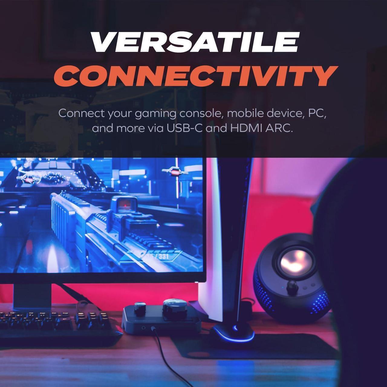 Alt view image 4 of 5 - Sound Blaster G8 - Hi-Res Gaming USB DAC with Dual USB Audio Mixing and Fully Customizable Acoustic Engine and 10-Band Equalizer