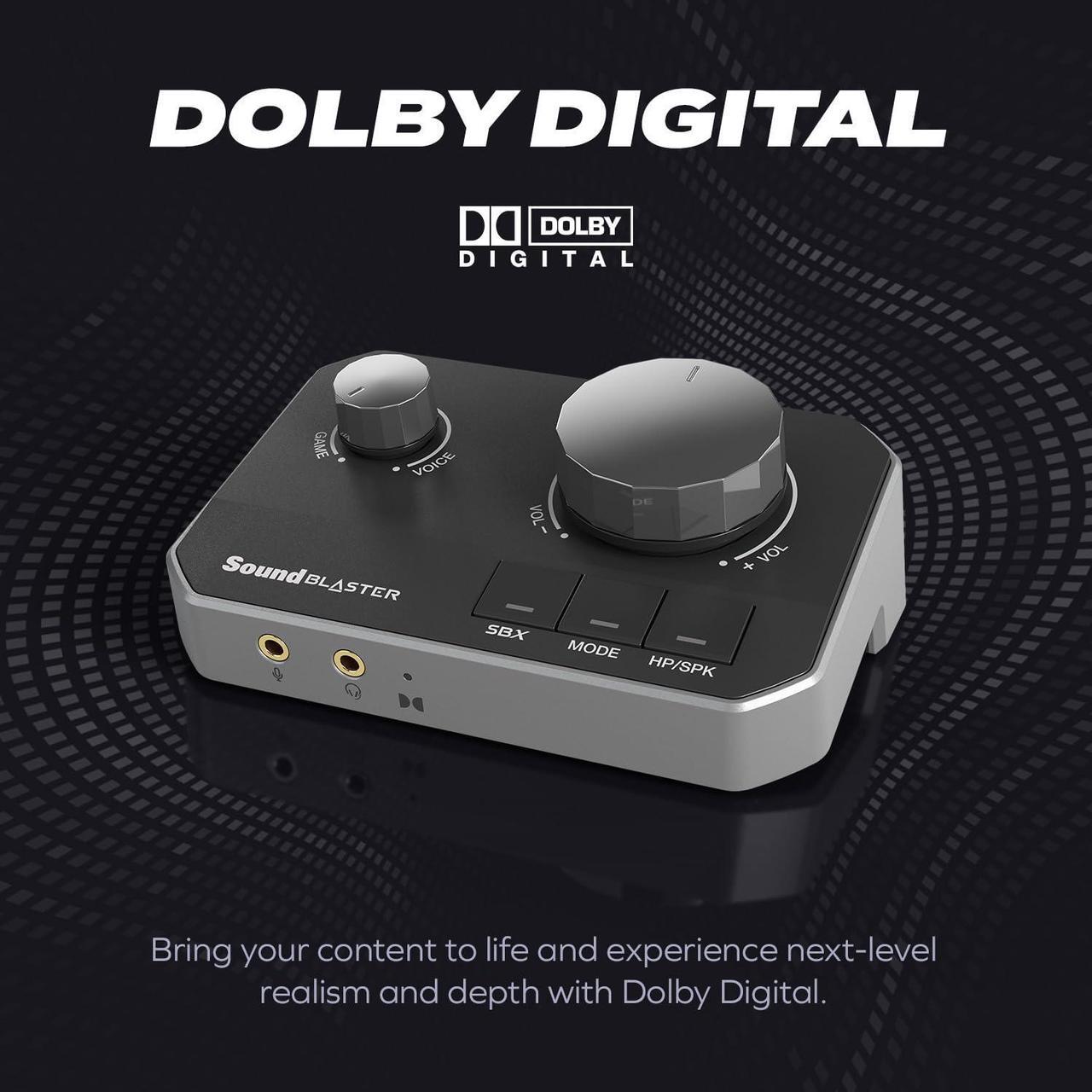 Alt view image 5 of 5 - Sound Blaster G8 - Hi-Res Gaming USB DAC with Dual USB Audio Mixing and Fully Customizable Acoustic Engine and 10-Band Equalizer