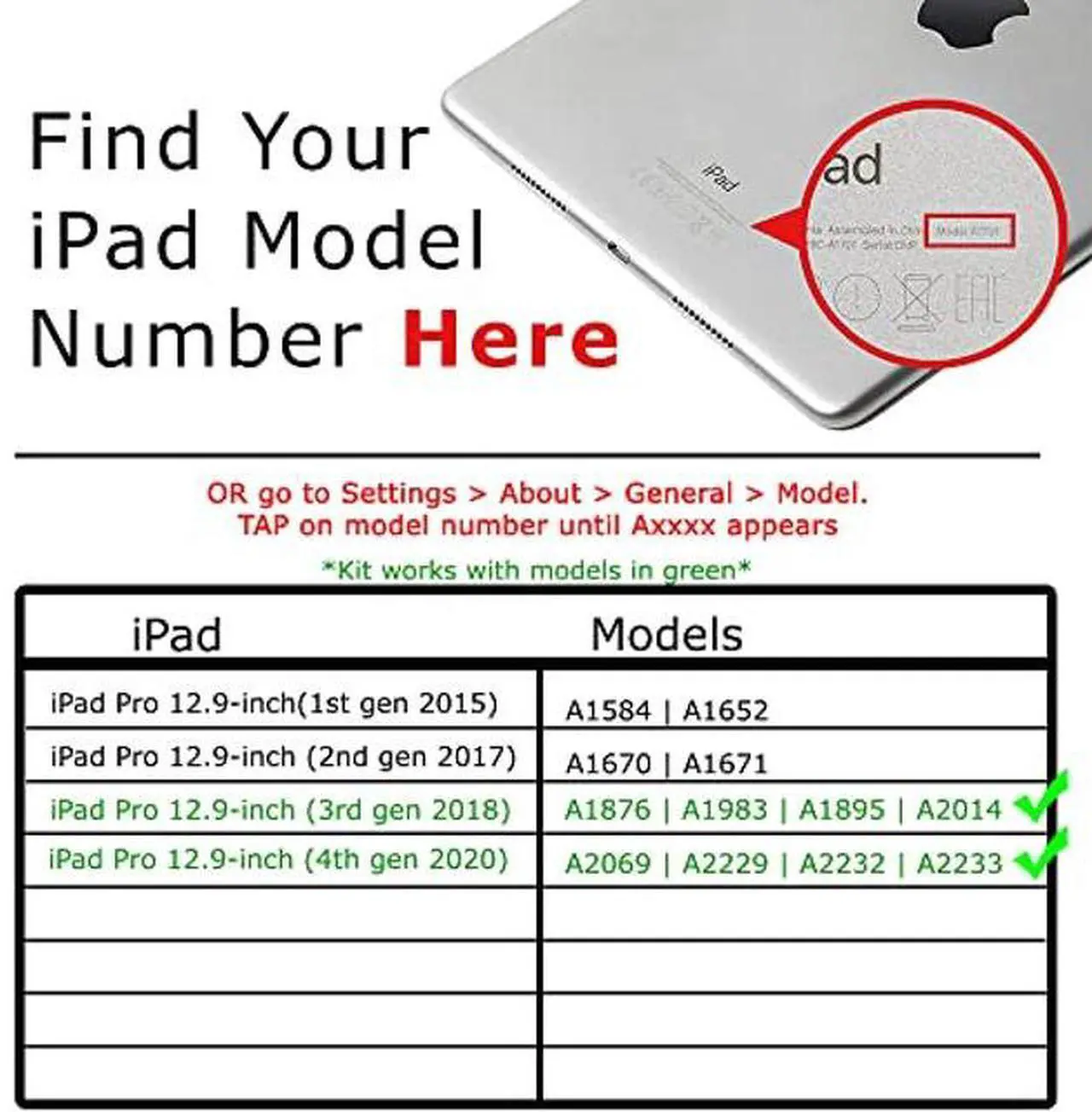 Alt view image 2 of 5 - Repair Parts Plus for iPad Pro 12.9 (3rd Gen | 4th Gen) Battery Replacement A2043 Premium Kit (A1876 A2014 A1895 A1983 A2229 A2069 A2232 A2233, 2018/2020) + Tools + Adhesive
