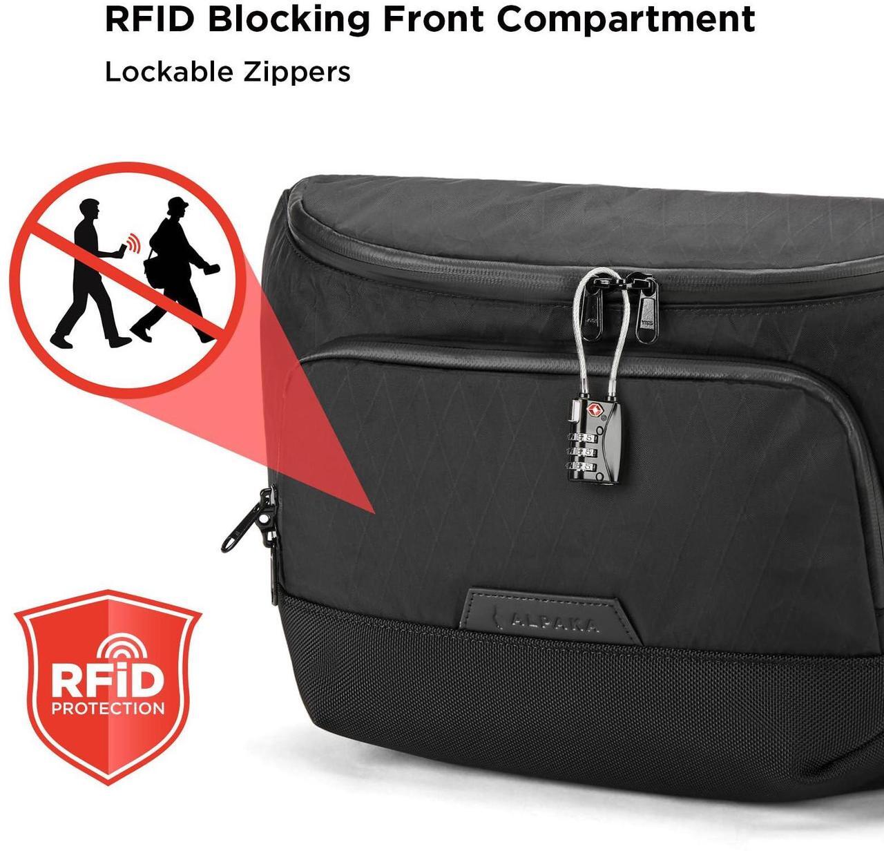 Alt view image 5 of 5 - ALPAKA Bravo Sling Max Black HUB Carabiner Quick Release Key Clip - Magnetic Latch - Attach to Sling Bag, Belt Loops
