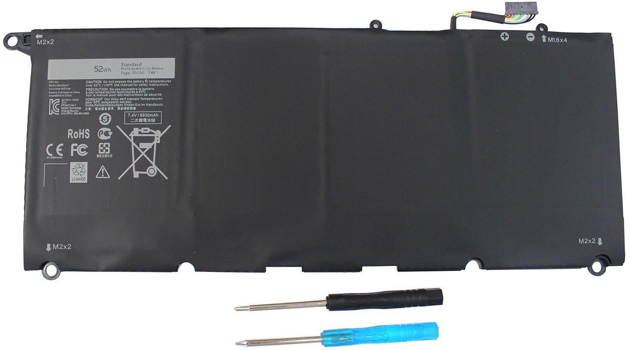 Main image of King EBOYEE JD25G Battery for Dell XPS 13 9343 XPS 13 9350 13D-9343 90V7W 090V7W 5K9CP DIN02 0DRRP 00DRRP JHXPY CN-0N7T6 0N7T6 RWT1R 13D-9343-1708 13D-9343-1808T 13-9350-D1508G XPS 13 QHD Laptop