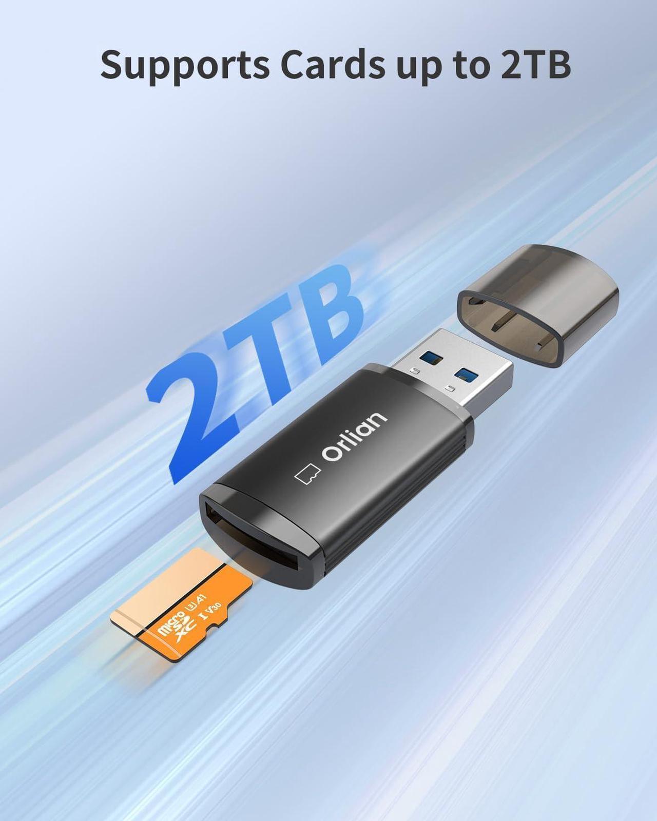 Alt view image 5 of 5 - 5 Pack USB 3.0 Micro SD Card Reader, 5Gbps Speed SD Card Adapter Compatible with Windows, MAC MacBook Pro/Air, iPhone 15 Pro/Max, Android and More, Black(Micro SD Card Not Included)