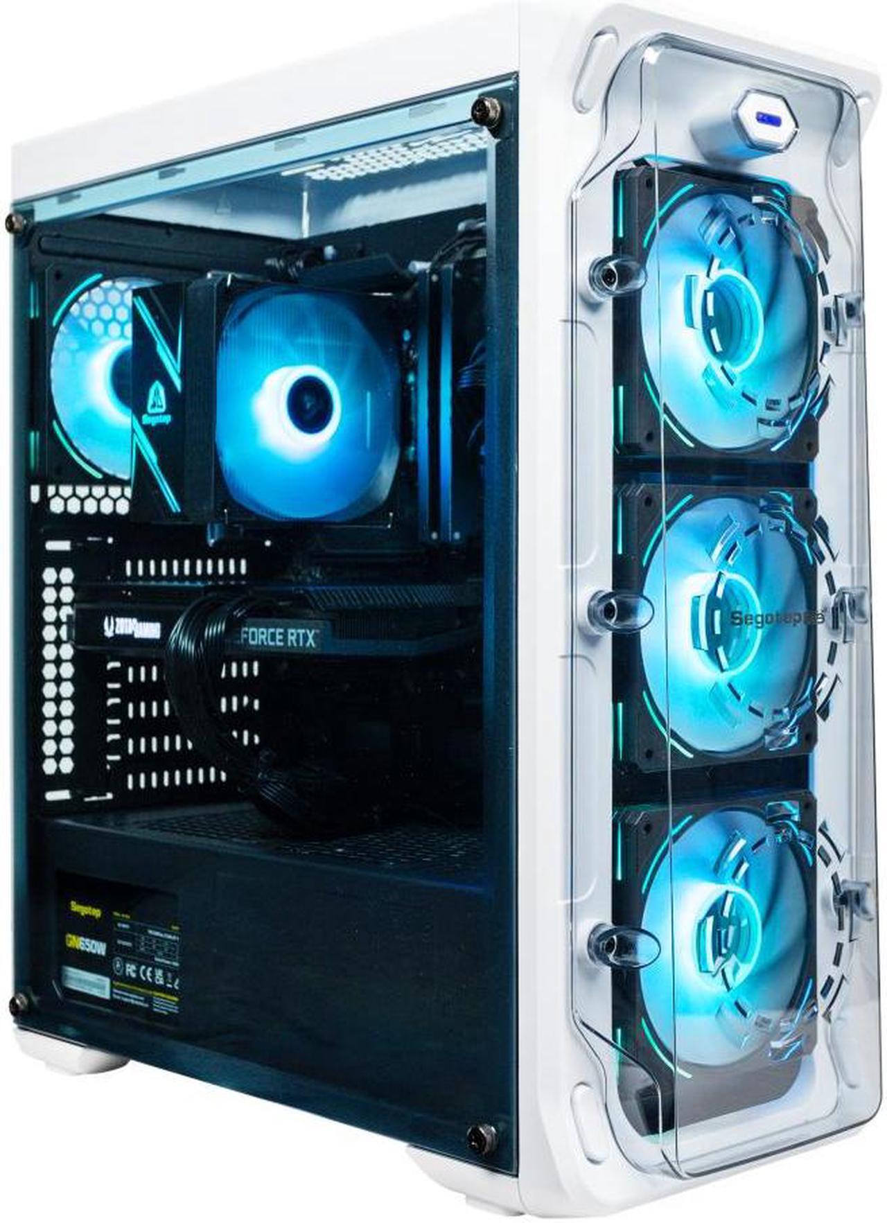 Alt view image 3 of 7 - NextGen Gaming PC Desktop The Blasters Special White i5-13400F 4.6GHz, NVIDIA 3070, 1TB NVME SSD, 16GB DDR5 , 650W PSU, 360mm Liquid Cooler, Wi-Fi 6, Windows 11 Home 64-bit, Keyboard & Mouse Included
