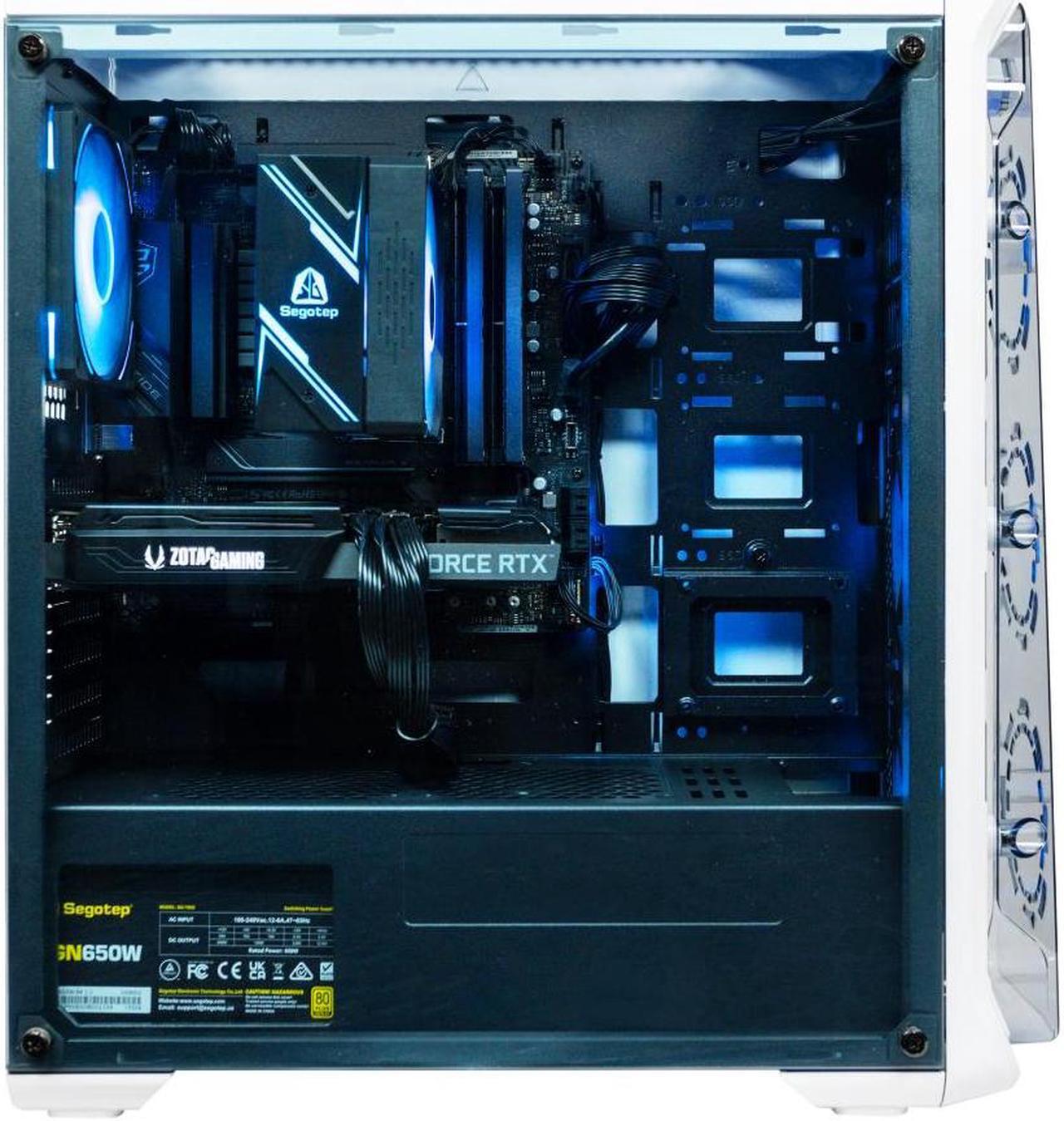 Alt view image 4 of 7 - NextGen Gaming PC Desktop The Blasters Special White i5-13400F 4.6GHz, NVIDIA 3070, 1TB NVME SSD, 16GB DDR5 , 650W PSU, 360mm Liquid Cooler, Wi-Fi 6, Windows 11 Home 64-bit, Keyboard & Mouse Included