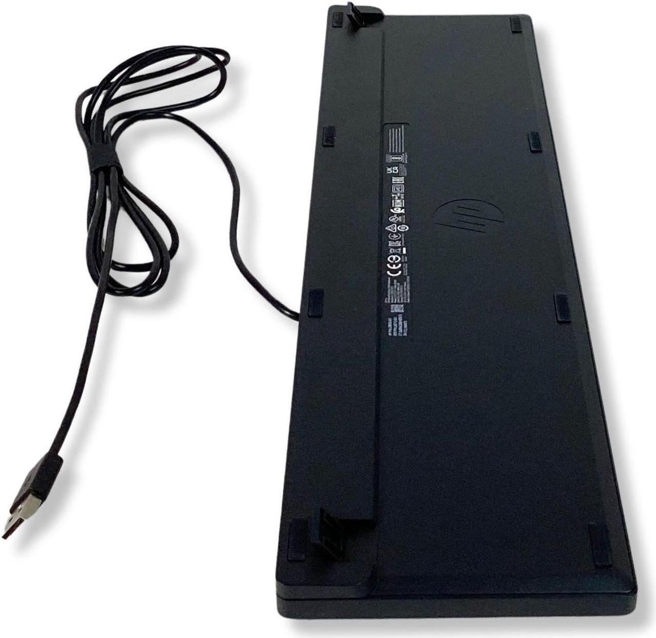 Alt view image 4 of 7 - HP Smart Buy Wired 320K Slim Keyboard Black 108 Keys USB-A HSA-C001K L96909-001