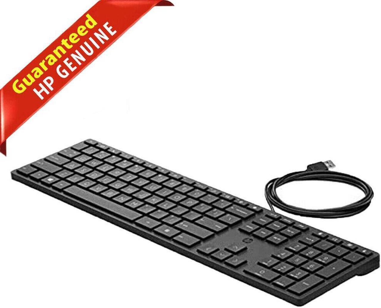 Alt view image 2 of 7 - HP Smart Buy Wired 320K Slim Keyboard Black 108 Keys USB-A HSA-C001K L96909-001