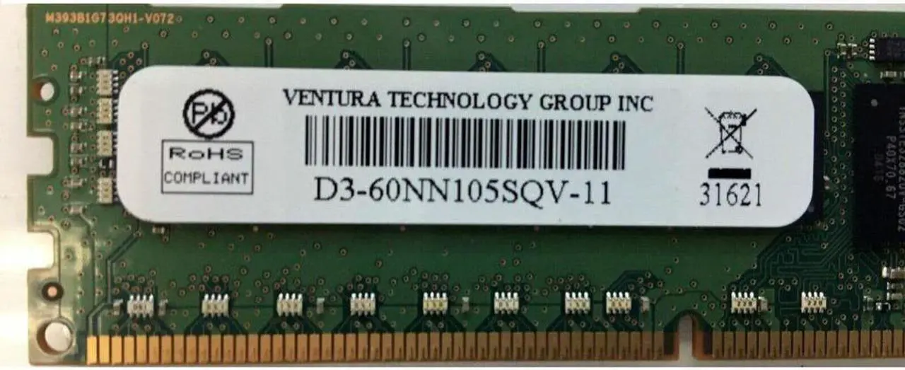Alt view image 5 of 5 - Ventura D3-60NM104SV-11 8GB PC3-12800 DDR3-1600MHz ECC Registered Memory Module