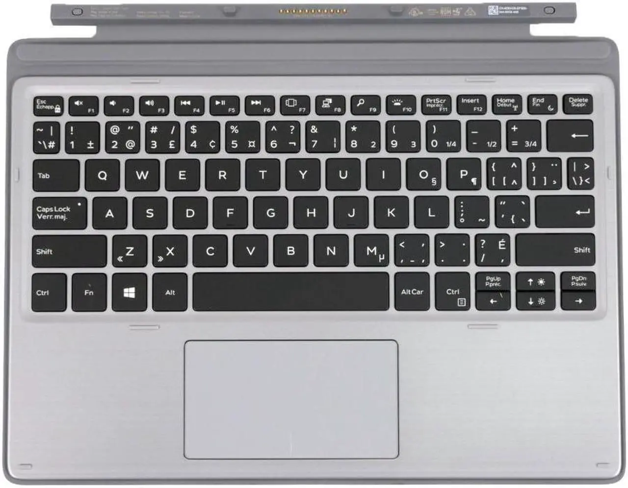 Alt view image 6 of 6 - Dell Latitude 7210 7200 2-in-1 Tablet Travel Keyboard FR-CAN AG00BK-CAN-MU D5KC6