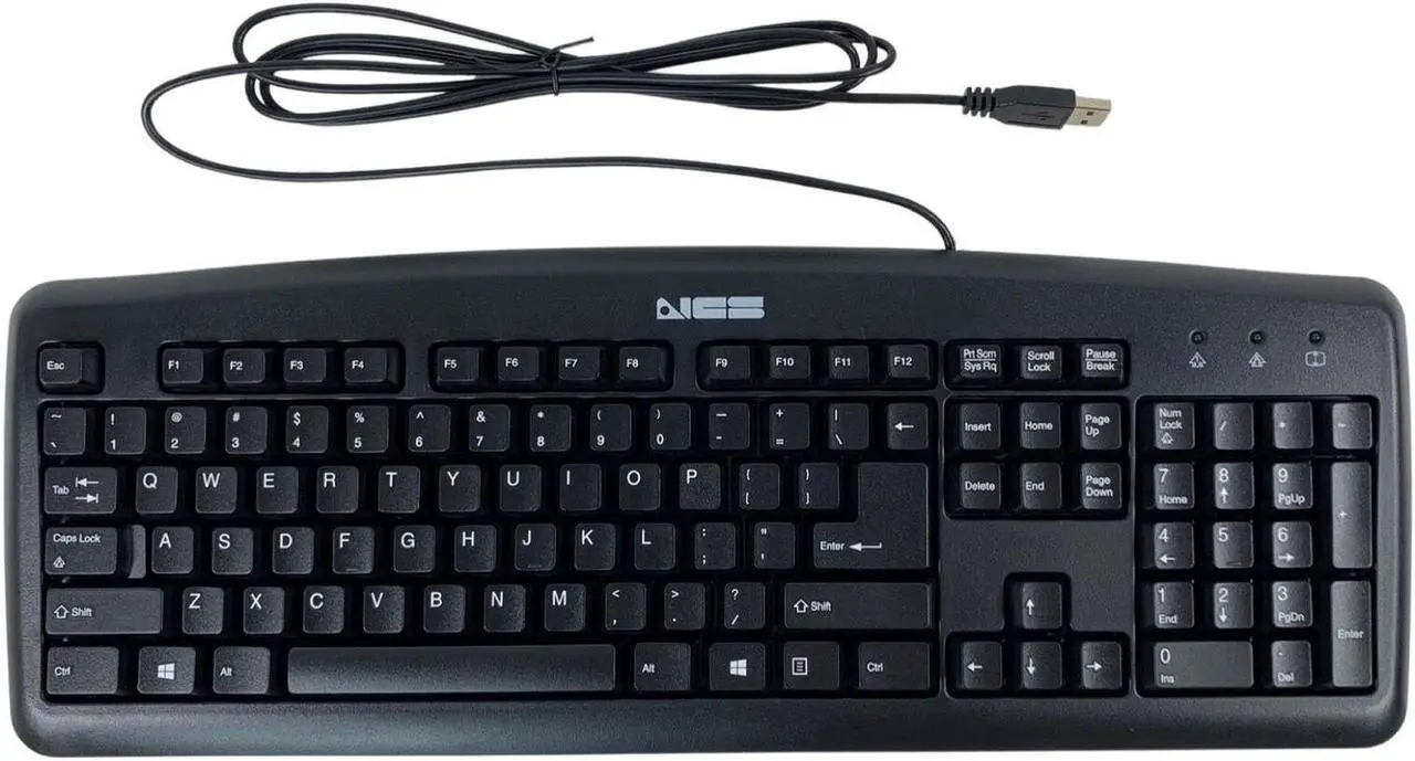 Alt view image 2 of 5 - Genuine NCS USB KU-0325 USB Wired Plug and Play PC Computer Keyboard Black
