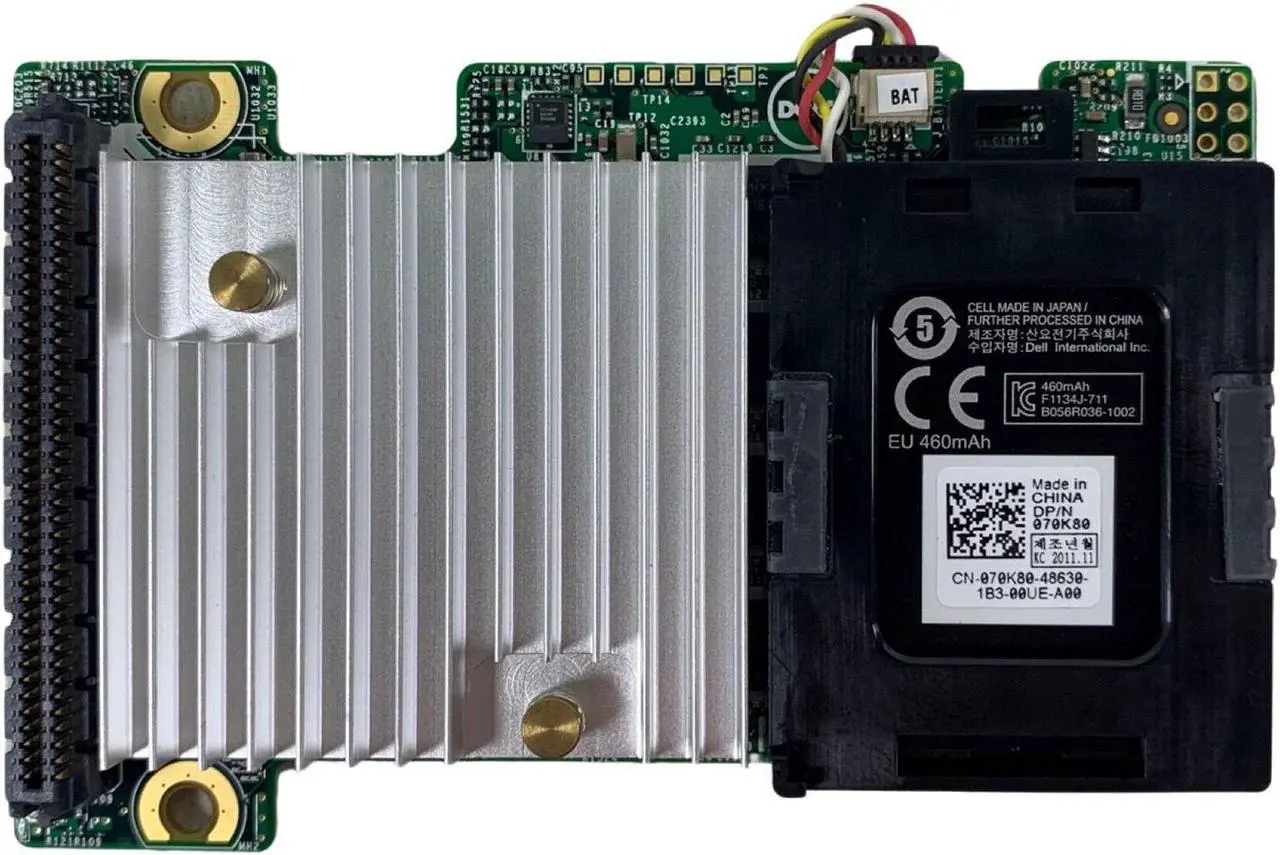 Alt view image 2 of 6 - Dell 0WR9NT PERC H710 6Gbp/s SAS SATA 512MB NV Cache Mini Blade RAID Controller