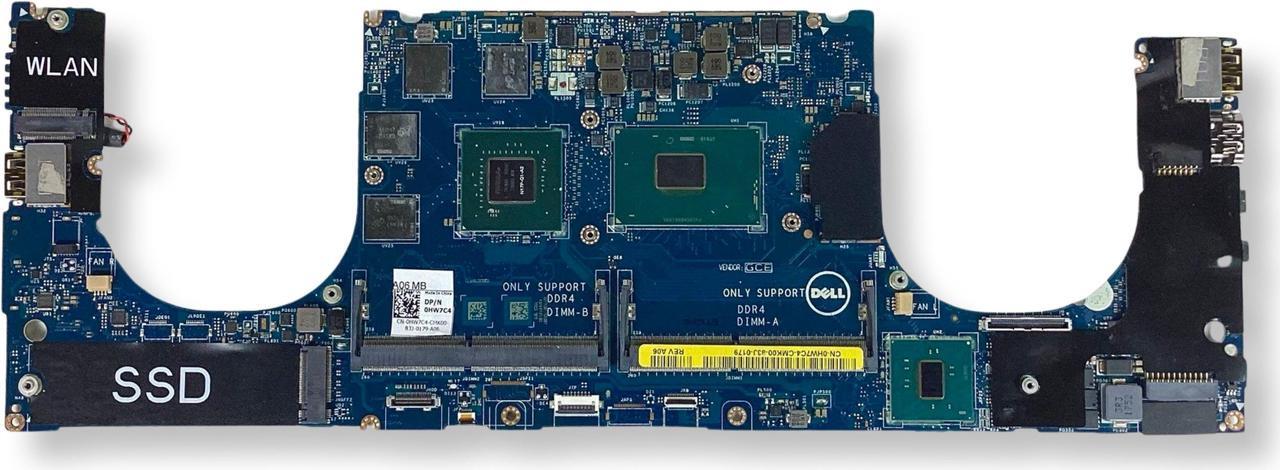 Main image of Dell Precision 5520 Motherboard W/Nvidia Graphics i7 Quad Core 2.7GHz CPU HW7C4