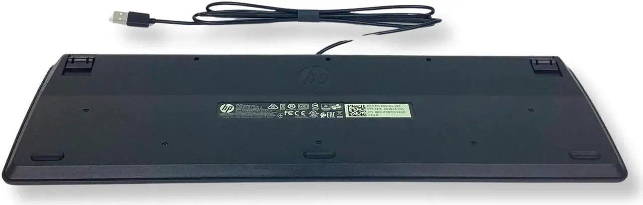 Alt view image 5 of 7 - HP Keyboard Business Black Slim Style USB English Windows 8 Enhanced 803181-001