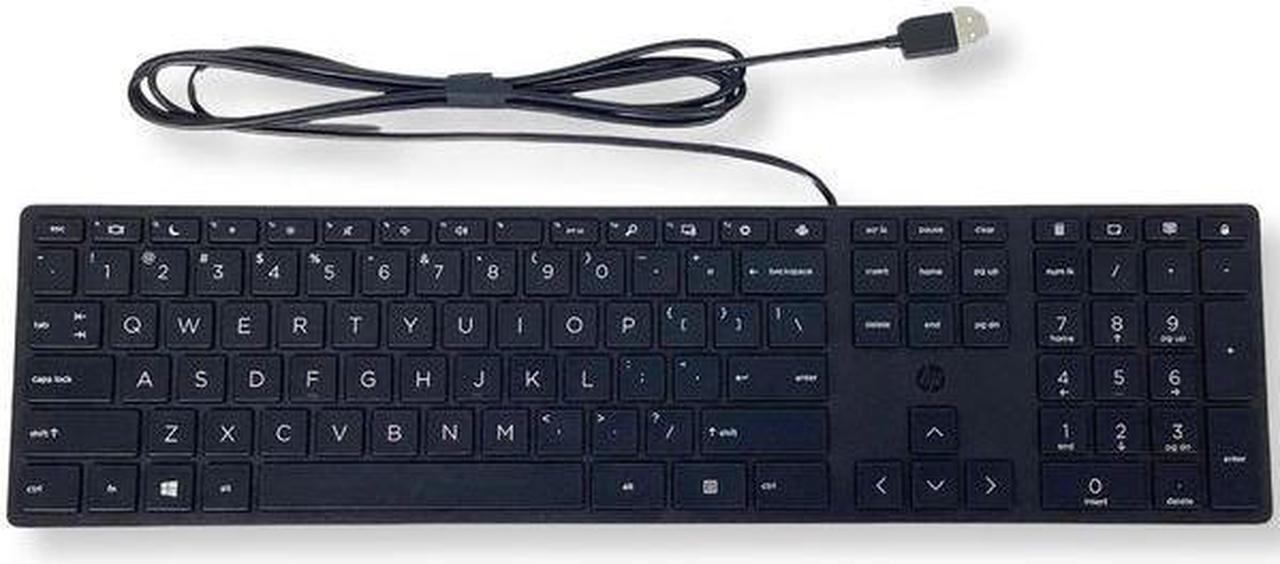 Alt view image 3 of 7 - HP Smart Buy Wired 320K Slim Keyboard Black 108 Keys USB-A HSA-C001K L96909-001 for Computer Hardware
