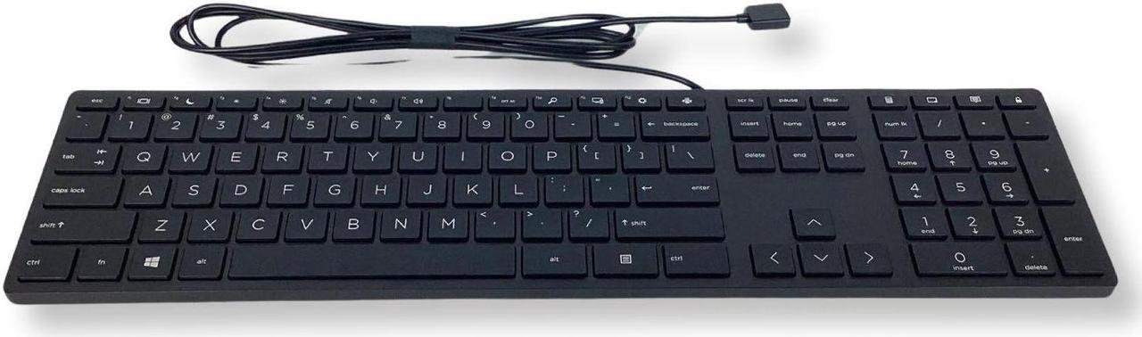 Alt view image 4 of 7 - HP Smart Buy Wired 320K Slim Keyboard Black 108 Keys USB-A HSA-C001K L96909-001 for Computer Hardware