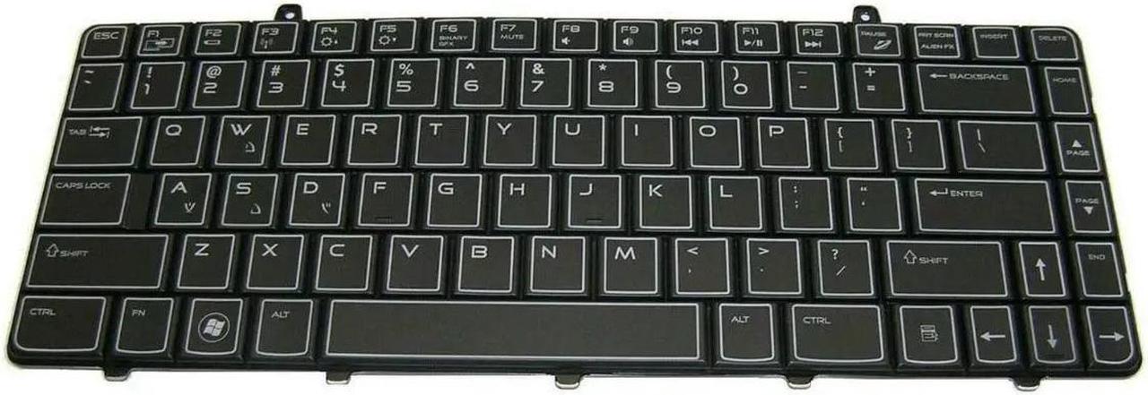 Alt view image 4 of 6 - Genuine Dell Alienware M11x Black Laptop Chinese Keyboard 0NDFKK PK130BB1A04 NDFKK