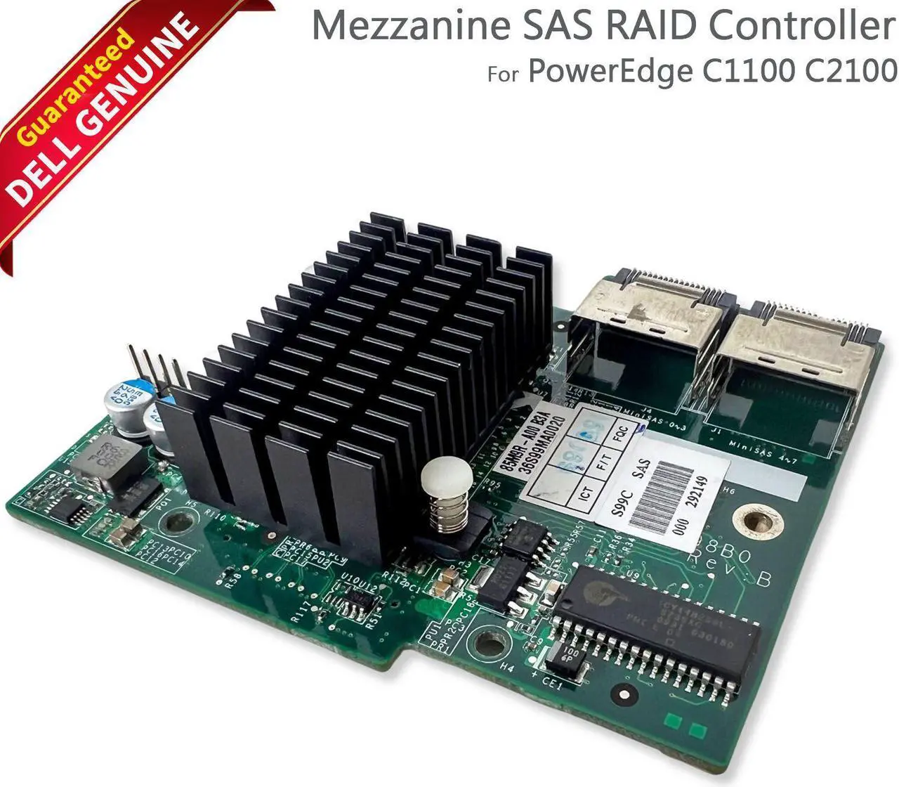 Main image of Dell PowerEdge C1100 C2100 Mezzanine 6GBPS SAS Raid Controller 85M9R FS12-TY