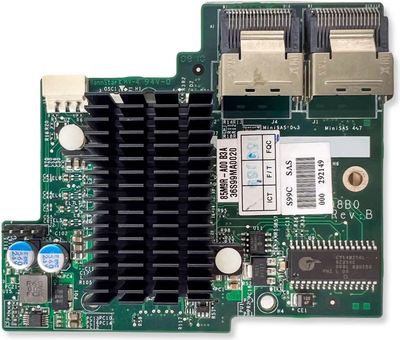 Alt view image 3 of 6 - Dell PowerEdge C1100 C2100 Mezzanine 6GBPS SAS Raid Controller 85M9R FS12-TY