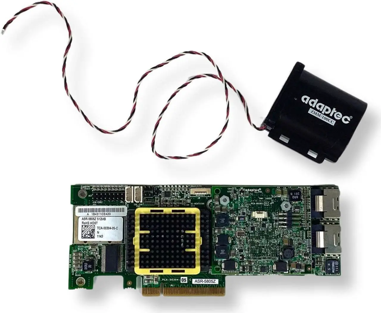 Alt view image 3 of 7 - Adaptec ASR-5805Z SAS/SATA RAID Controller + BBU