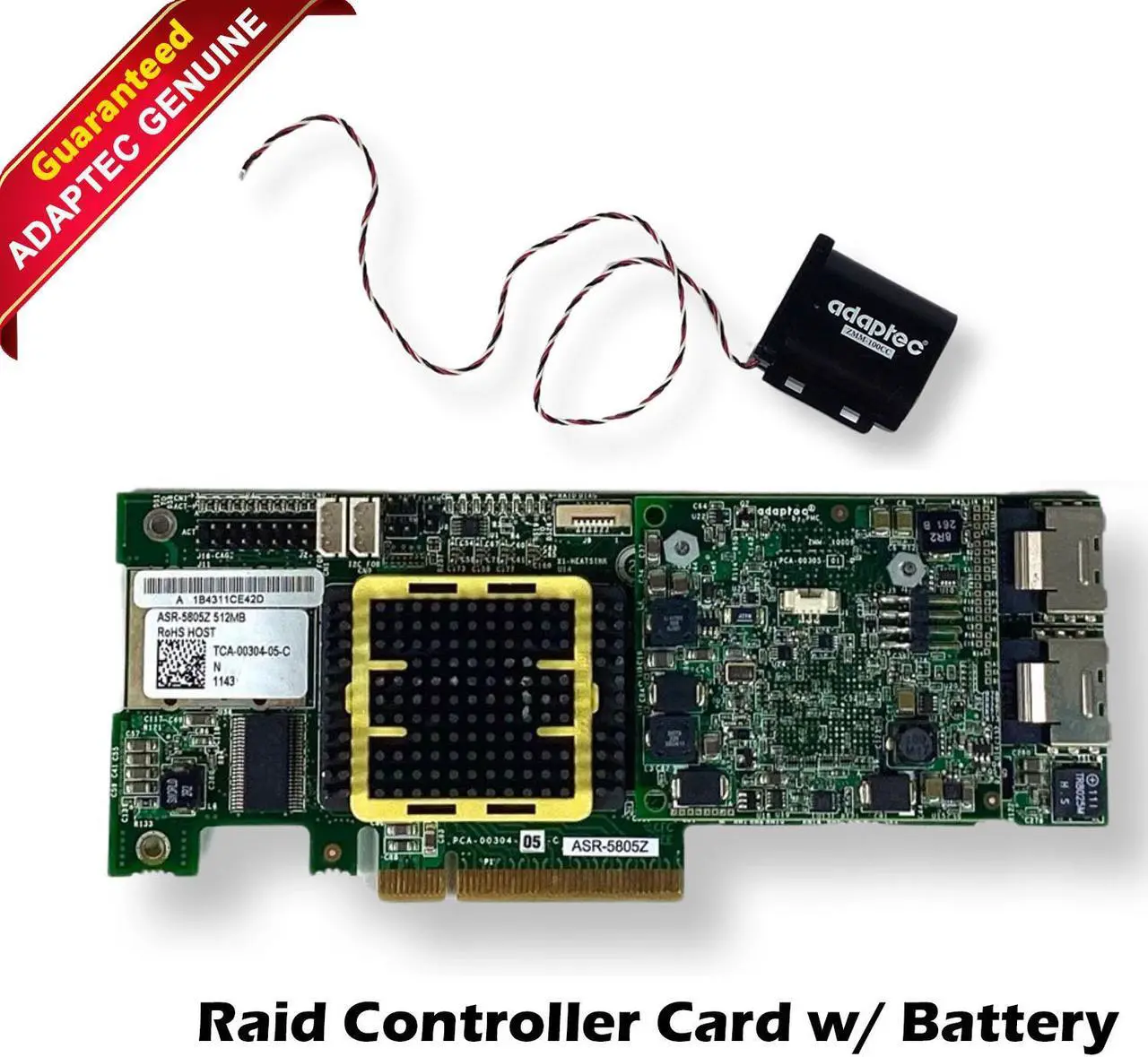 Main image of Adaptec ASR-5805Z SAS/SATA RAID Controller + BBU