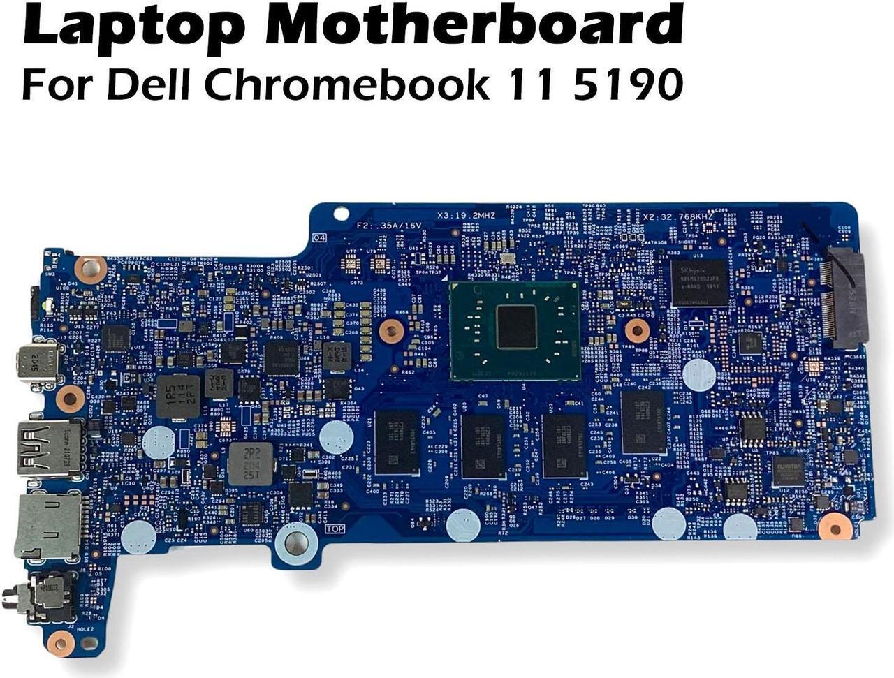Alt view image 2 of 7 - Dell Chromebook 11 5190 Motherboard  with Intel Celeron N3350 1.10GHz, 4GB RAM, 32GB eMMC Storage MVYH2