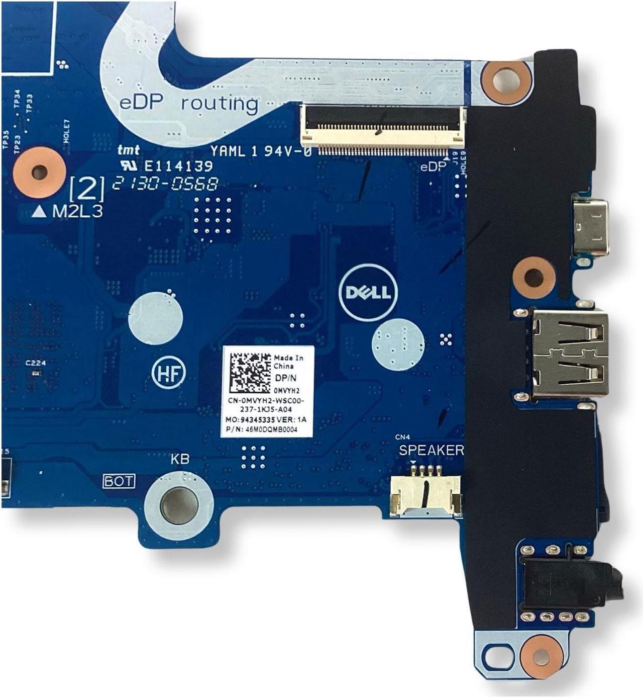 Alt view image 6 of 7 - Dell Chromebook 11 5190 Motherboard  with Intel Celeron N3350 1.10GHz, 4GB RAM, 32GB eMMC Storage MVYH2