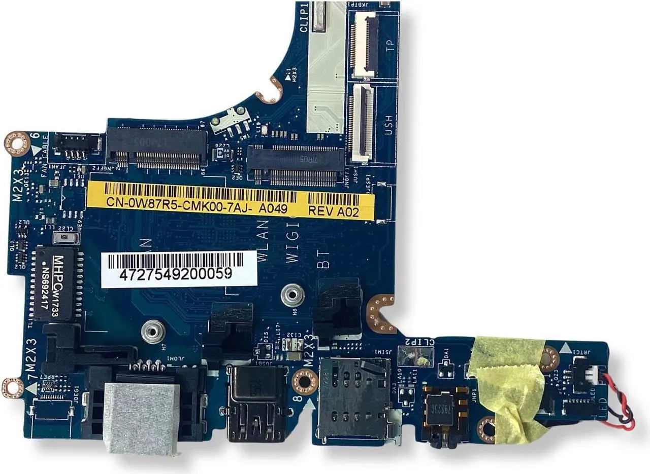 Alt view image 4 of 7 - Dell Latitude 7280 Intel Core I5-6200U Laptop Motherboard W87R5