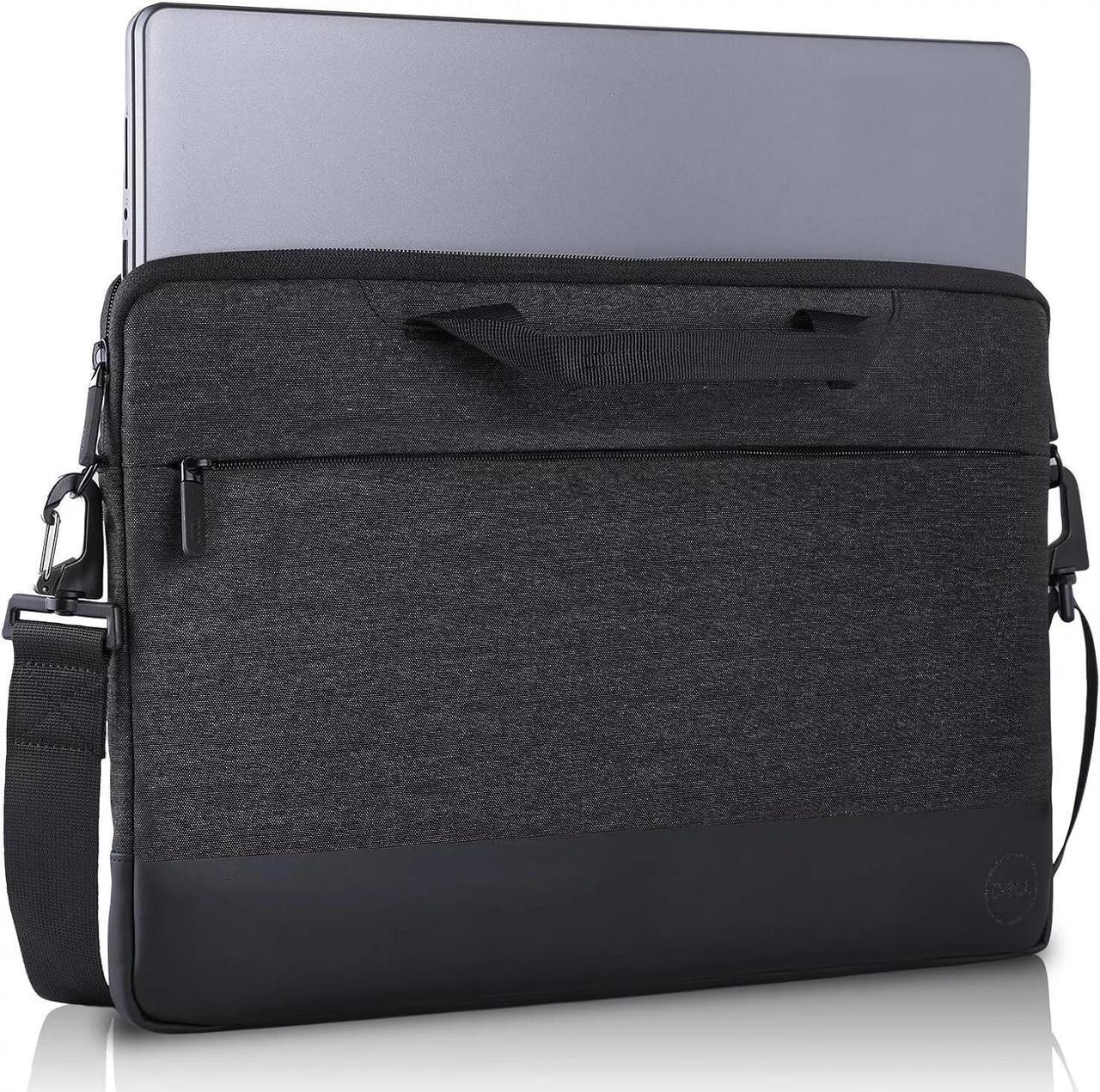 Alt view image 2 of 6 - Dell Pro Laptop Professional Sleeve 13" Heather Gray - Water-Resistant Polyester Case for Dell Latitude, Inspiron, Vostro Models