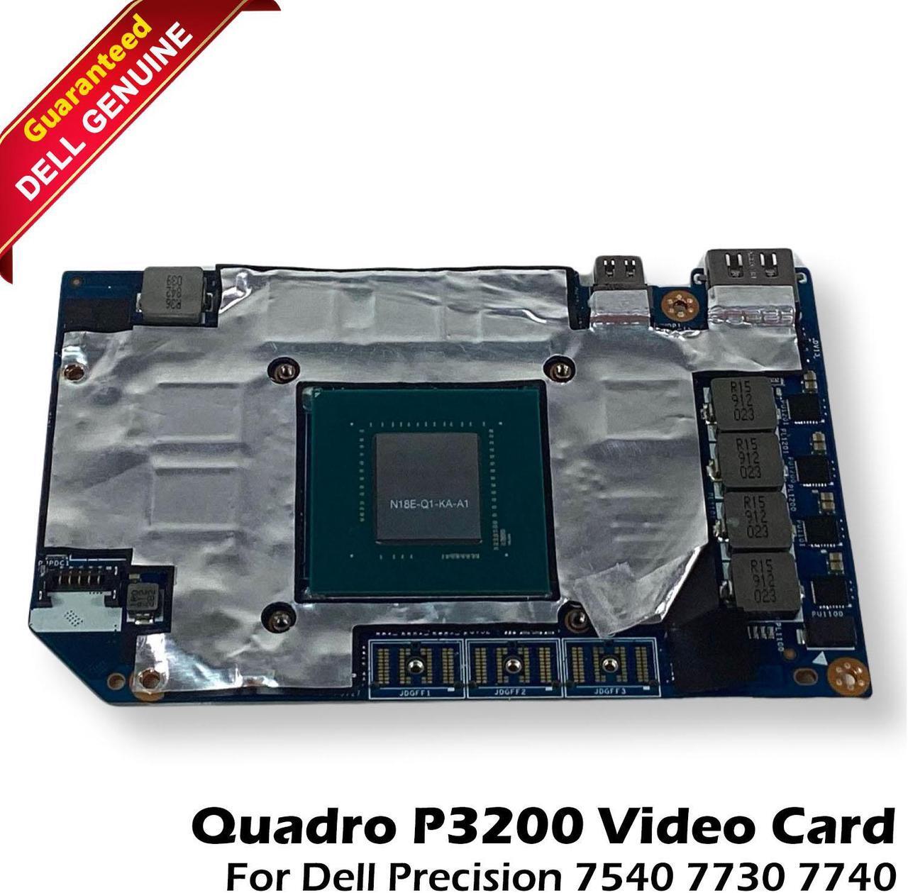 Main image of Dell Precision 7540 Nvidia Quadro P3200 6GB GDDR5 Graphics Card 8G6F0