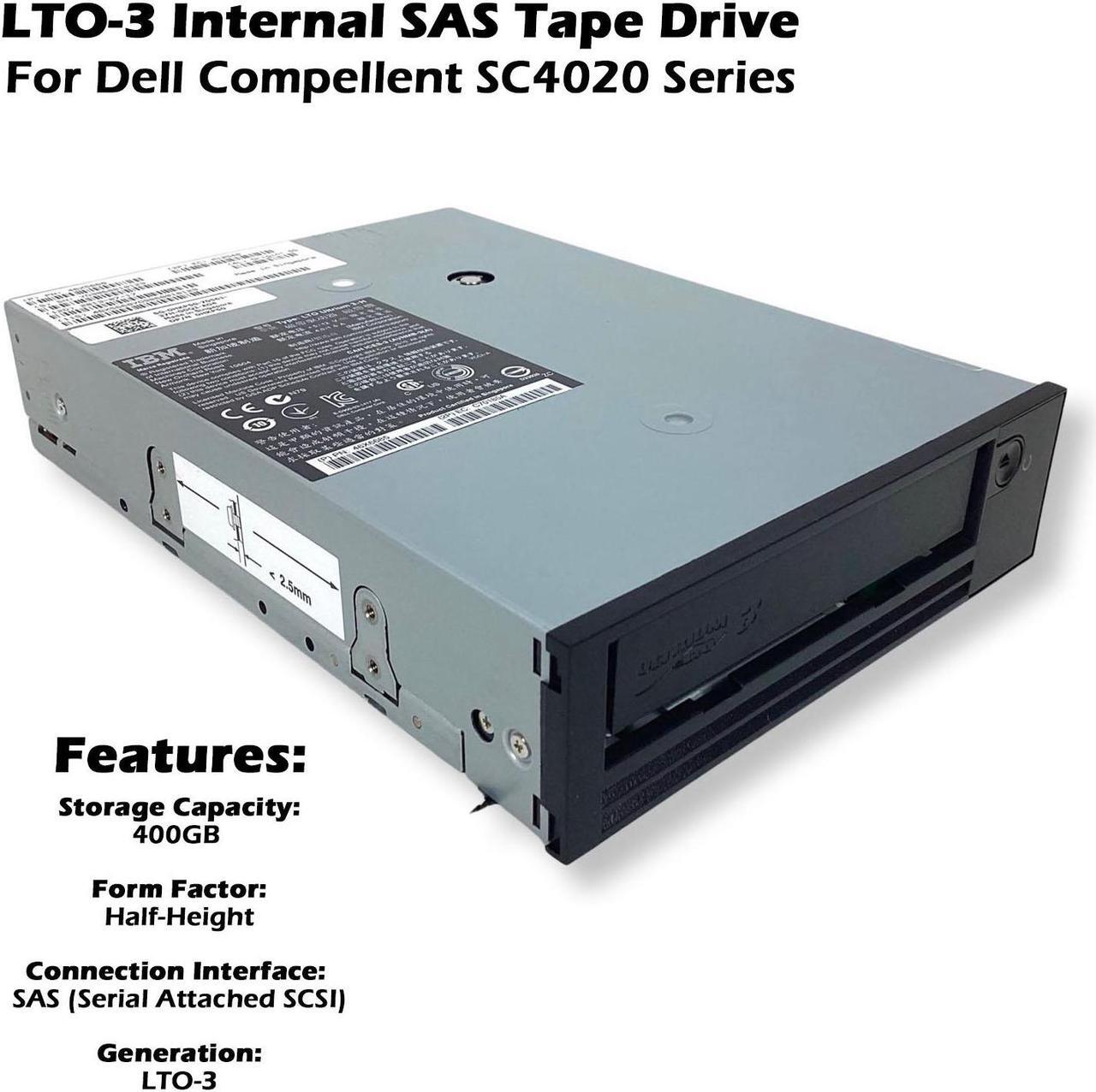 Alt view image 2 of 7 - Dell PowerEdge T710 T620 T420 Server LTO-3 Internal Mount SAS Tape Drive Module IBM 46X5668 46X6685 HKP50
