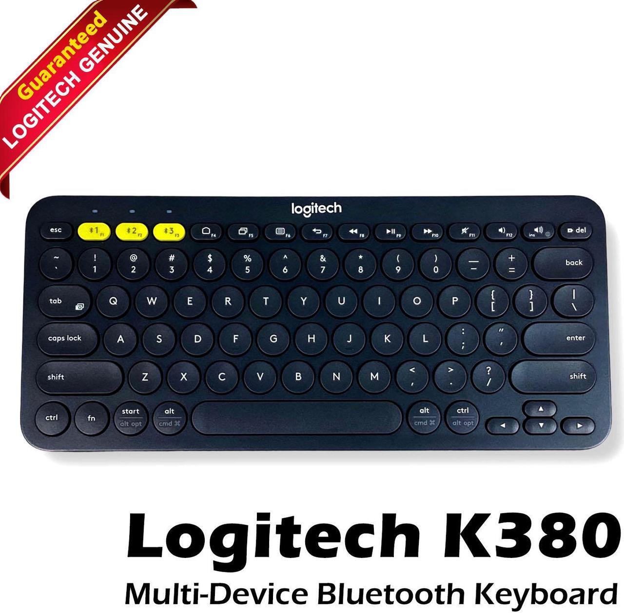 Main image of Logitech K380 Multi-Device Bluetooth Wireless Keyboard Black