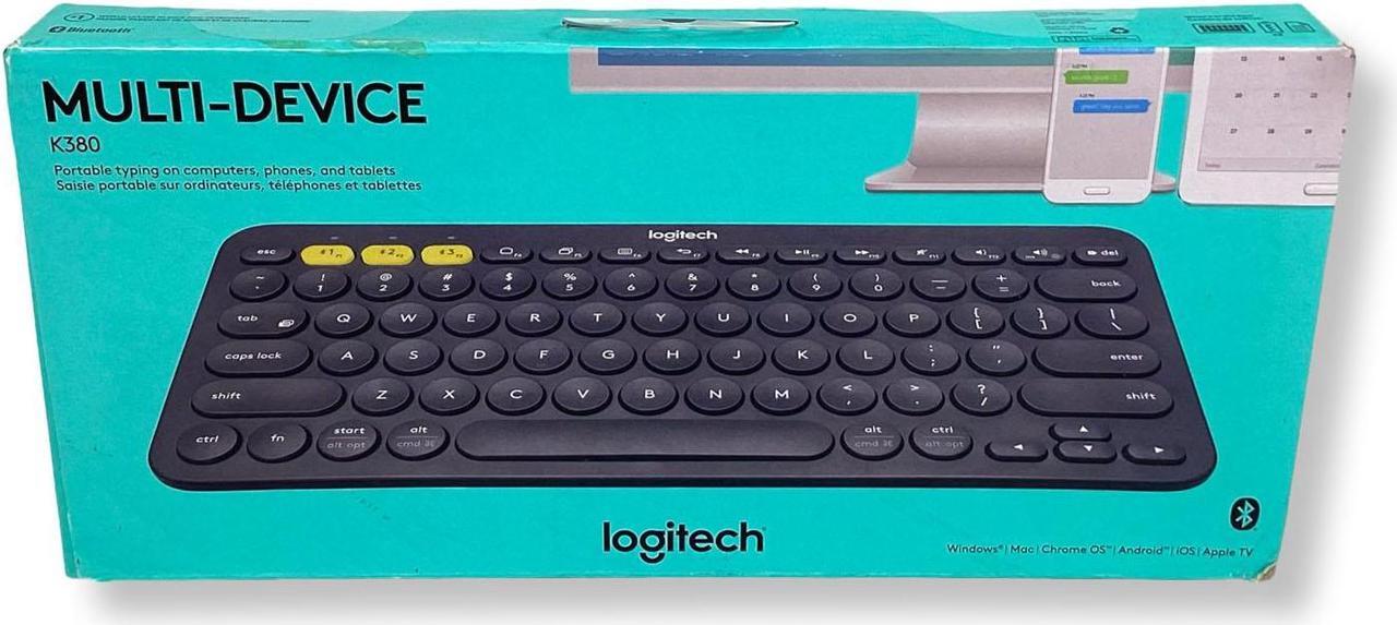 Alt view image 7 of 7 - Logitech K380 Multi-Device Bluetooth Wireless Keyboard Black