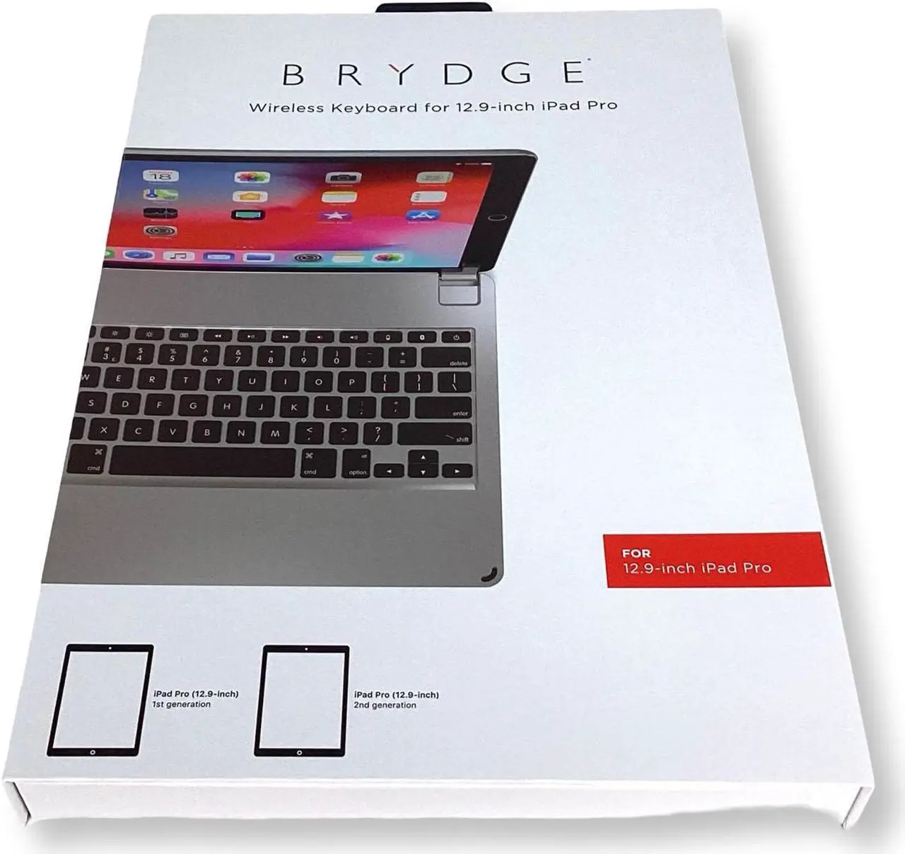 Alt view image 3 of 7 - Brydge 12.9 Series II Bluetooth Keyboard Space Gray BRY6012