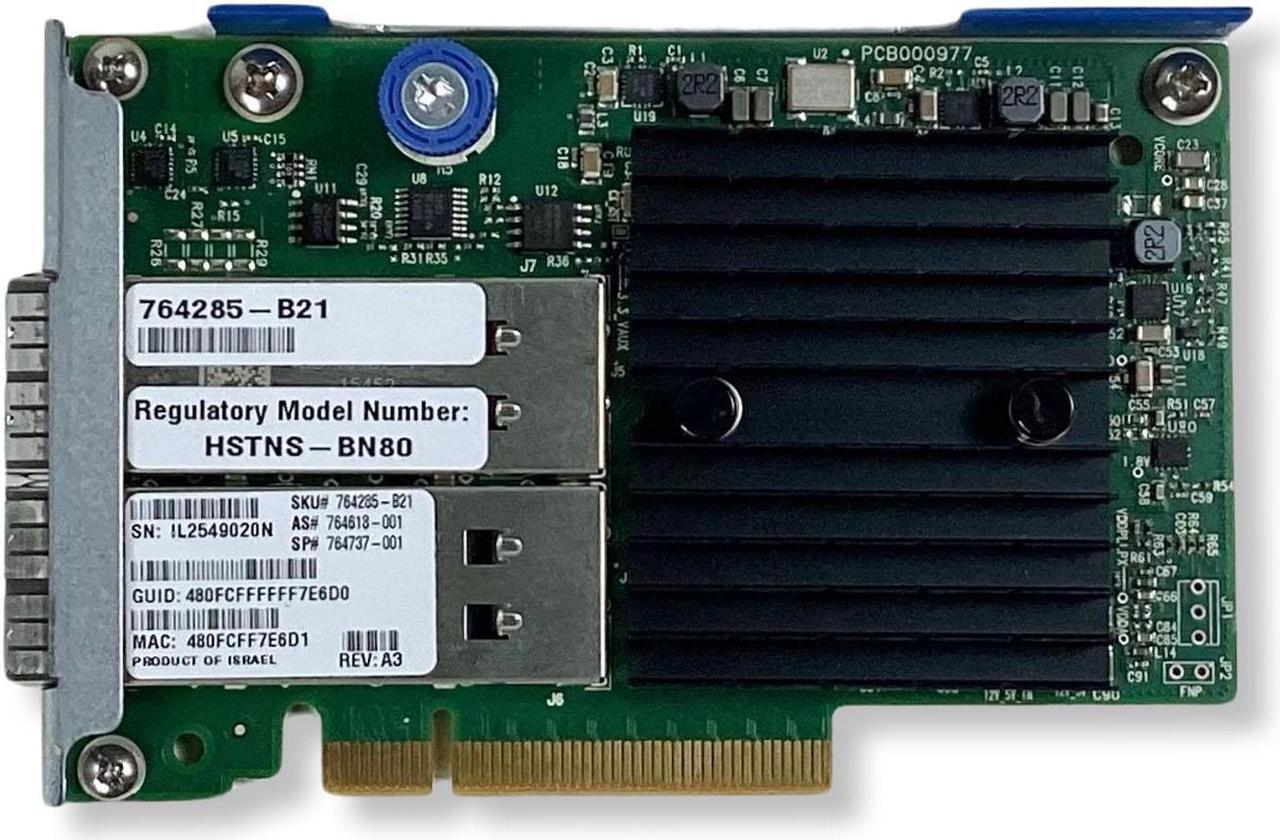 Alt view image 3 of 7 - HP InfiniBand FDR 10GB/40GB 544+FLR QSFP 764618-001 764285-B21 764737-001