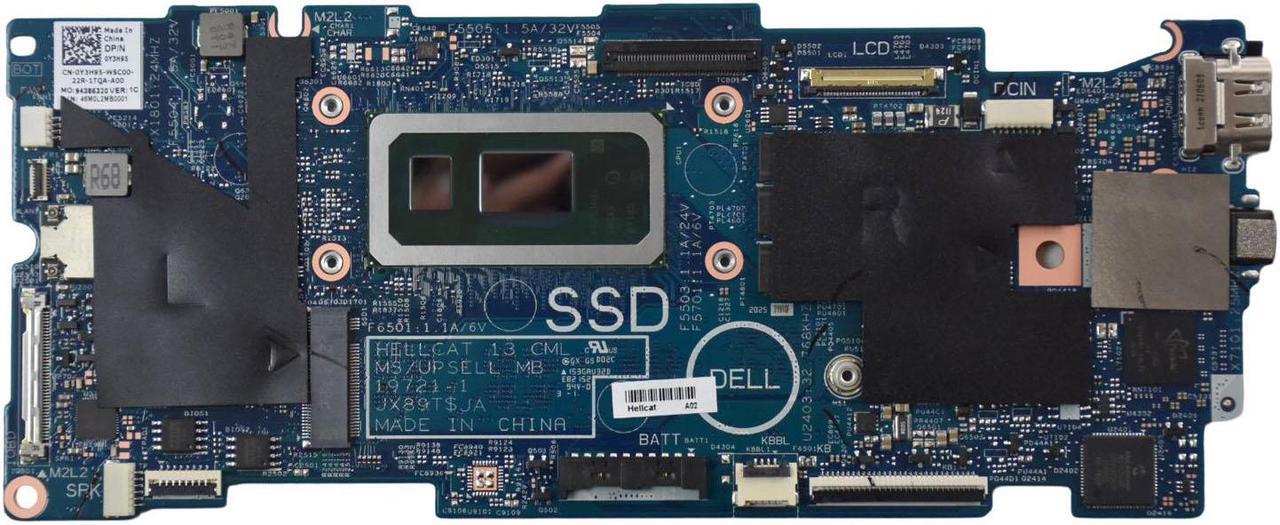 Alt view image 7 of 9 - Dell Inspiron 7300 2-In-1 Motherboard, Core I5-10210U 1.6Ghz, 8Gb Ram Y3H95