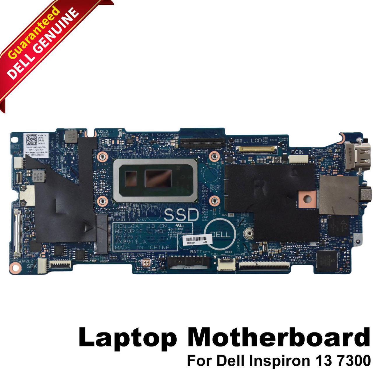 Alt view image 3 of 9 - Dell Inspiron 7300 2-In-1 Motherboard, Core I5-10210U 1.6Ghz, 8Gb Ram Y3H95