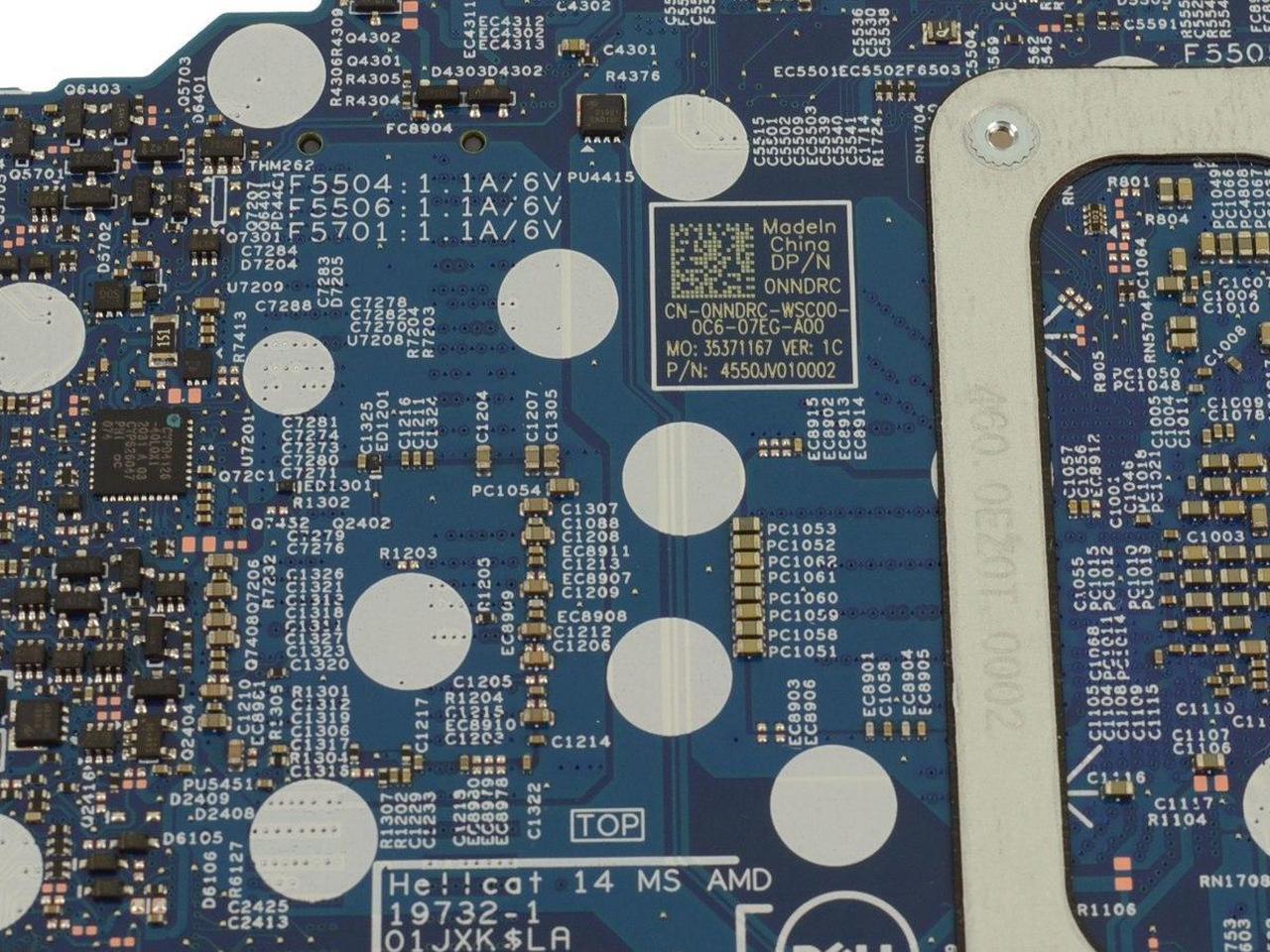 Alt view image 10 of 11 - DELL INSPIRON 7405 2-IN-1 SERIES AMD RYZEN 5 4500U LAPTOP MOTHERBOARD NNDRC